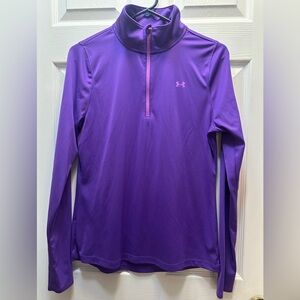 Under Armour Purple Athletic Quarter-Zip Top